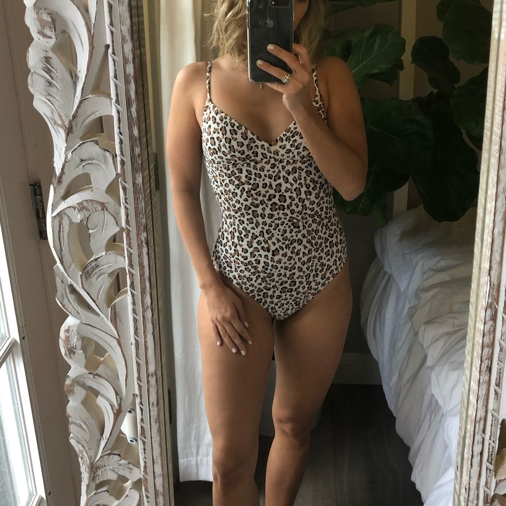 Leopard one piece Swimsuit